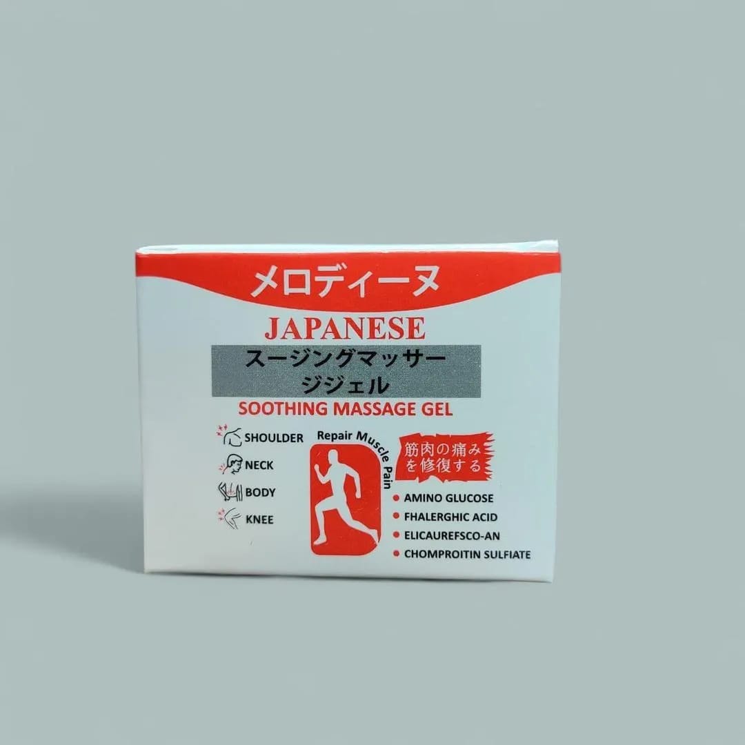 Melodine Japanese Soothing Massage Gel 120g – Fast-Acting Relief.