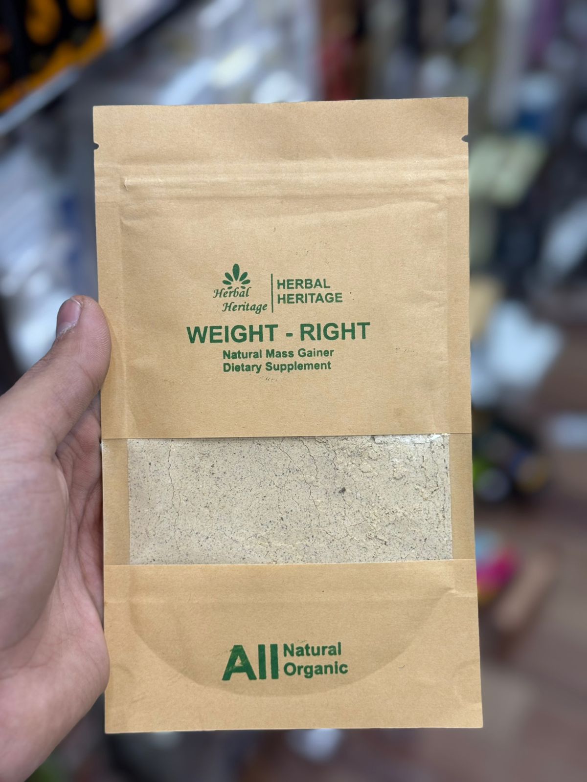 Herbal Heritage WEIGHT-RIGHT Natural Weight Gainer – (100g)