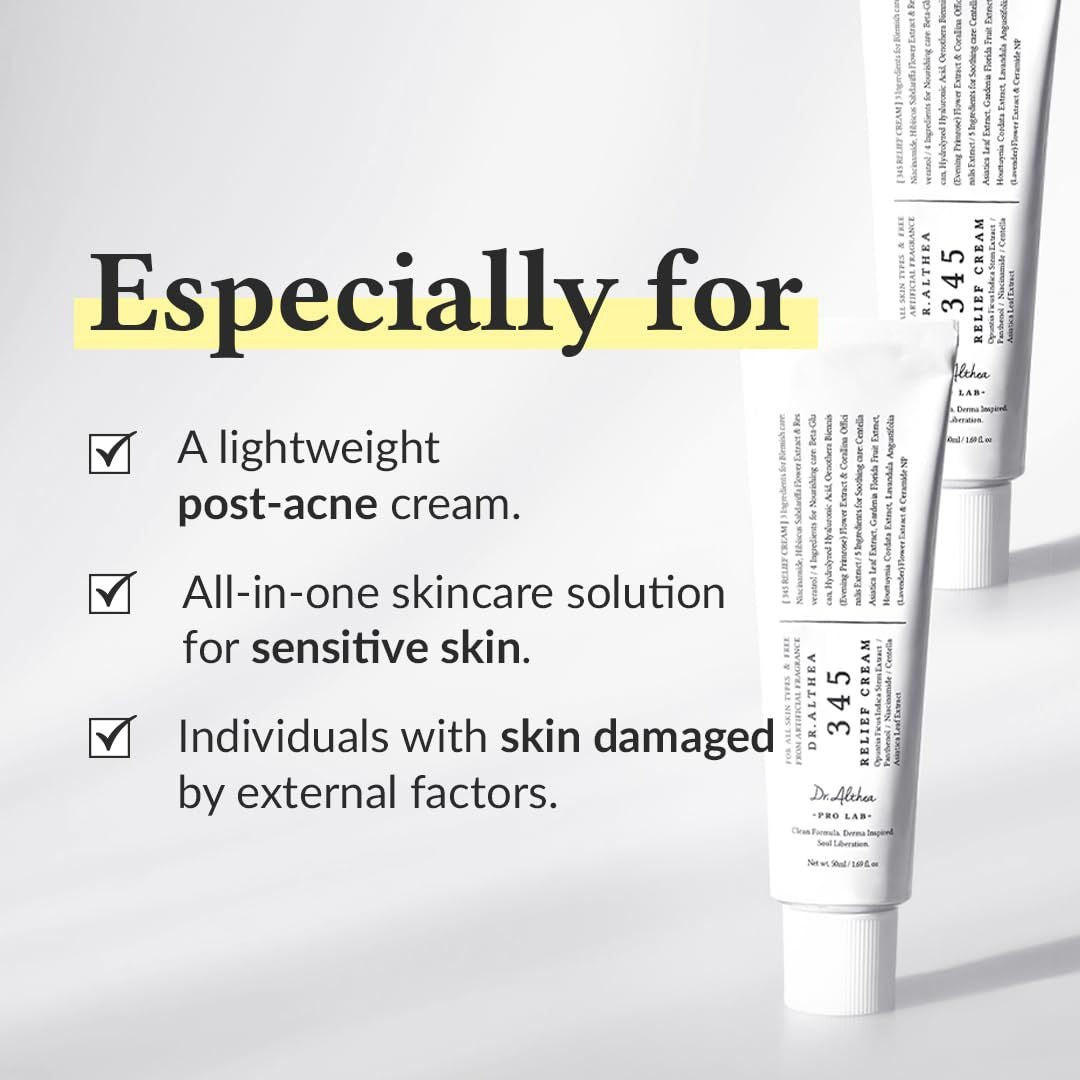 Dr Althea 345 Relief Cream Providing Gentle Care.